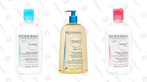 Bioderma Sensibio H2O Micellar Water | $10 | AmazonBioderma Hydrabio H2O Micellar Water | $10 | AmazonBioderma Atoderm Cleansing Oil | $14 | Amazon